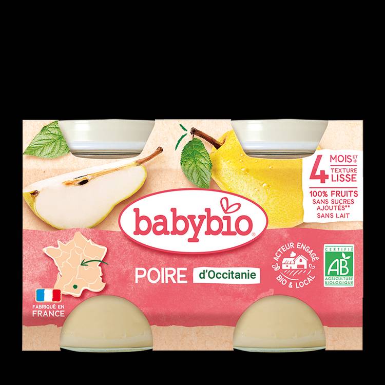 Compotes de poires BIO - dès 4 mois - 2