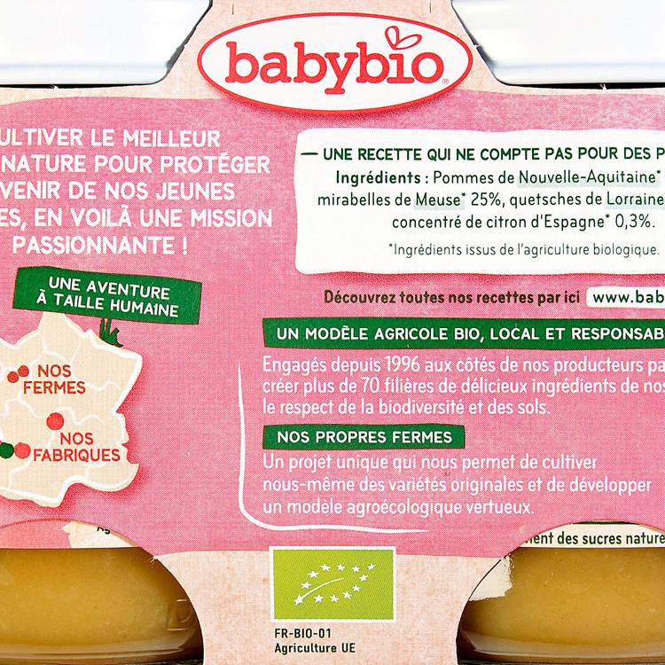 Pomme, Mirabelle & Quetsche BIO - dès 4 mois - 3