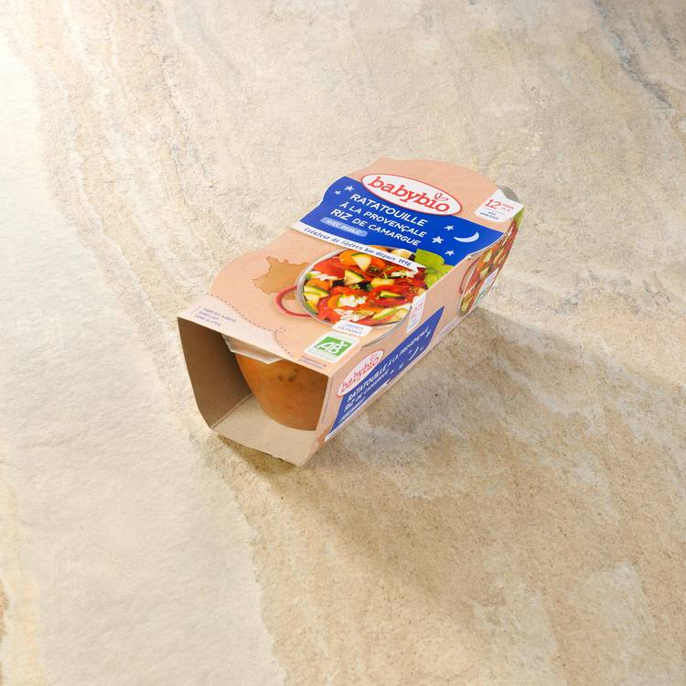 Bonne Nuit Ratatouille à la Provençale & Riz de Camargue au Basilic BIO