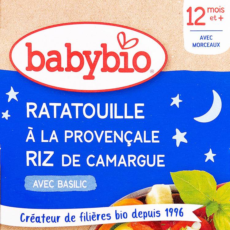 Bonne Nuit Ratatouille à la Provençale & Riz de Camargue au Basilic BIO - 2