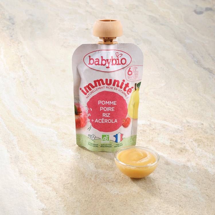 La Gourde immunité pomme poire riz BIO - dès 6 mois
