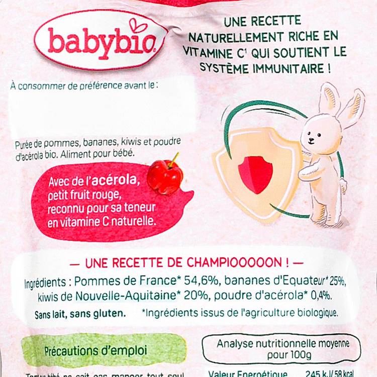 La Gourde immunité pomme Banane kiwi BIO - dès 6 mois - 3
