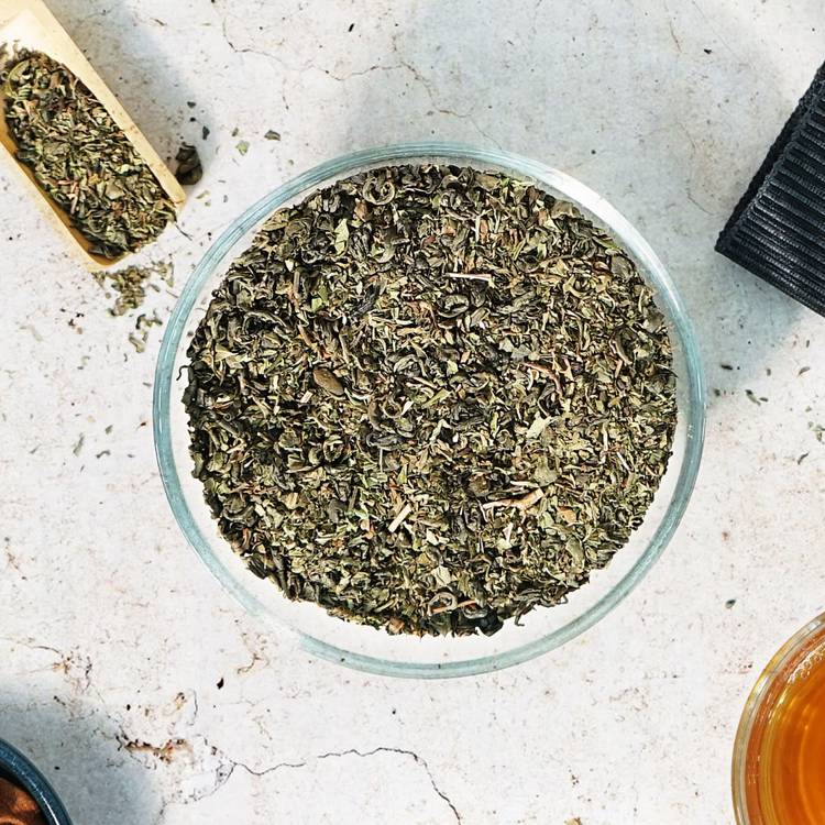 Le Thé vert à la menthe du Hubei BIO