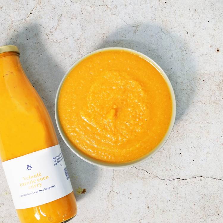 Le Velouté de carottes des Charentes, coco et curry
