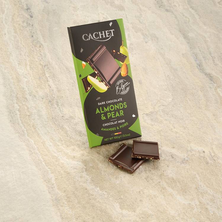 Le Chocolat noir poires et amandes