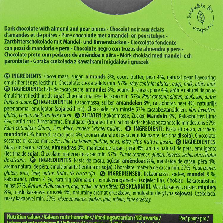 Le Chocolat noir poires et amandes - 2