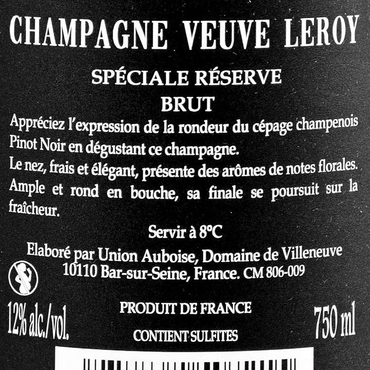 Le Champagne brut Veuve Leroy AOP - 2