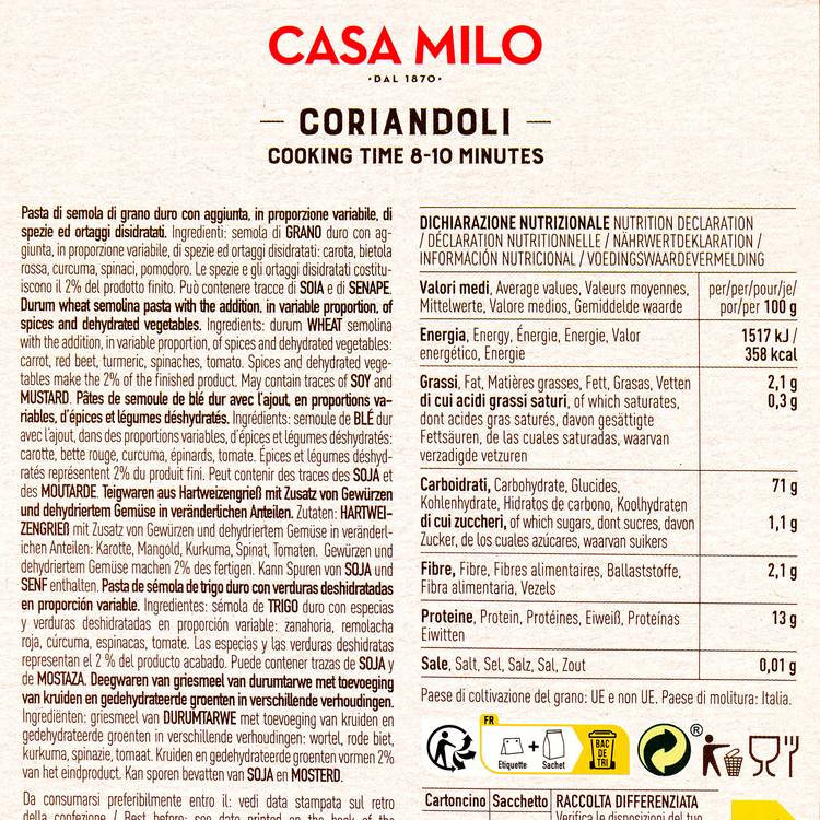 Les Pâtes coriandoli "Casa Milo" - 2