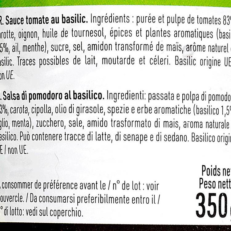 La Sauce tomate basilic - 2