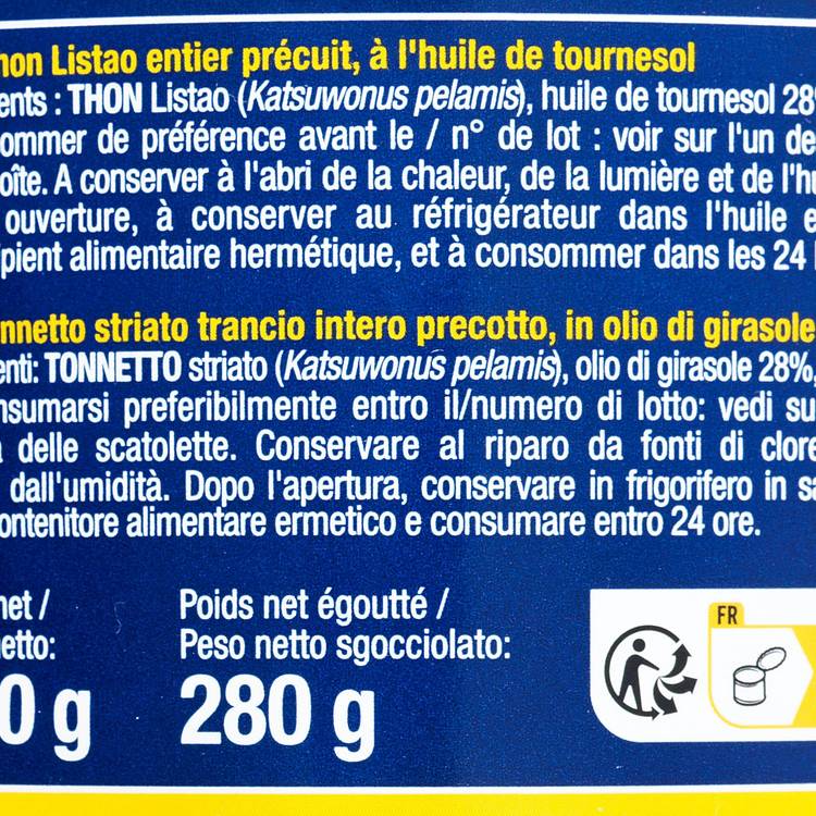 Le Thon entier à huile - 2