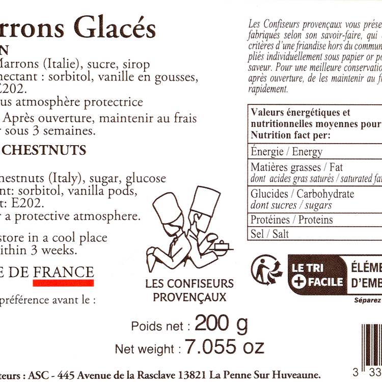 Les Marrons entiers glacés - 2