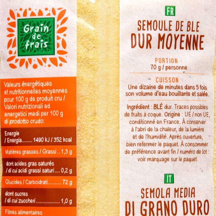 La Semoule moyenne - 2