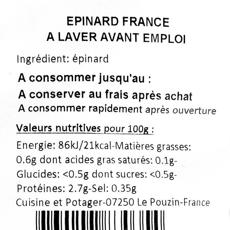 Les Epinards à cuire - 2