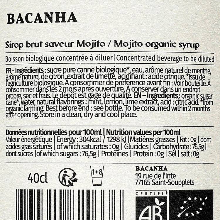 Le Sirop mojito brut BIO - 2