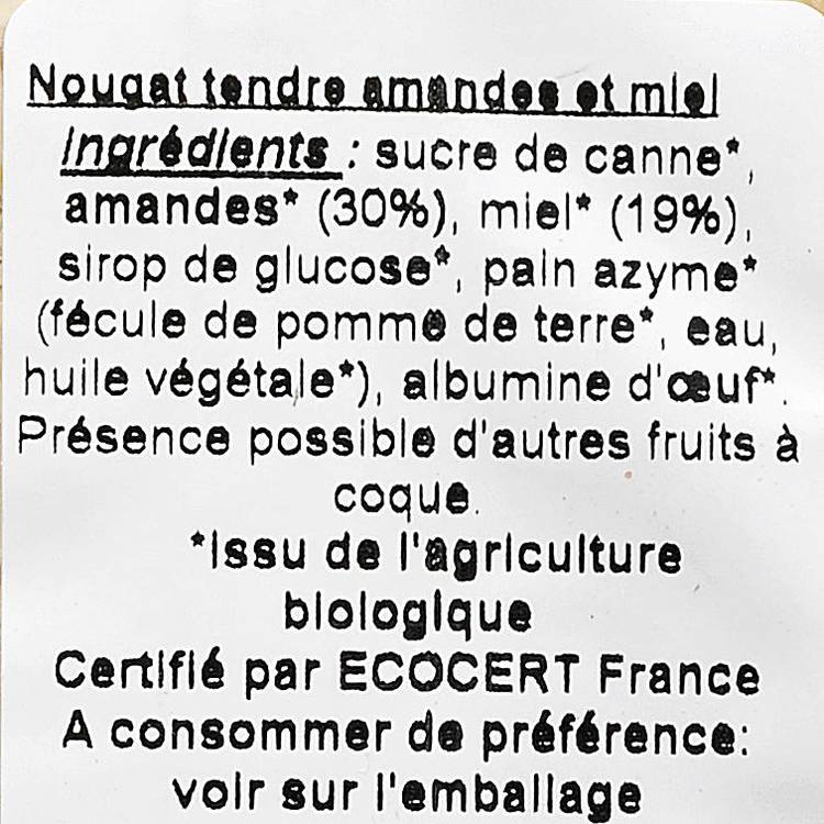 Le Nougat tendre de Montélimar BIO - 2