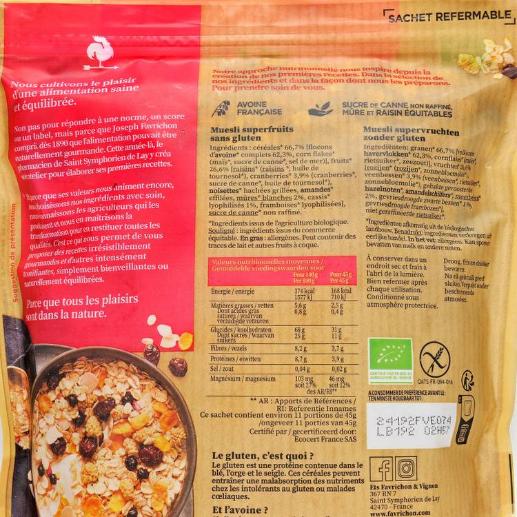 Le Muesli superfruits BIO et sans gluten - 2
