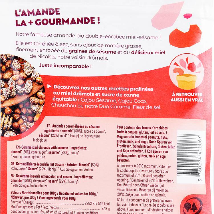 Les Amandes sésame  BIO - 3