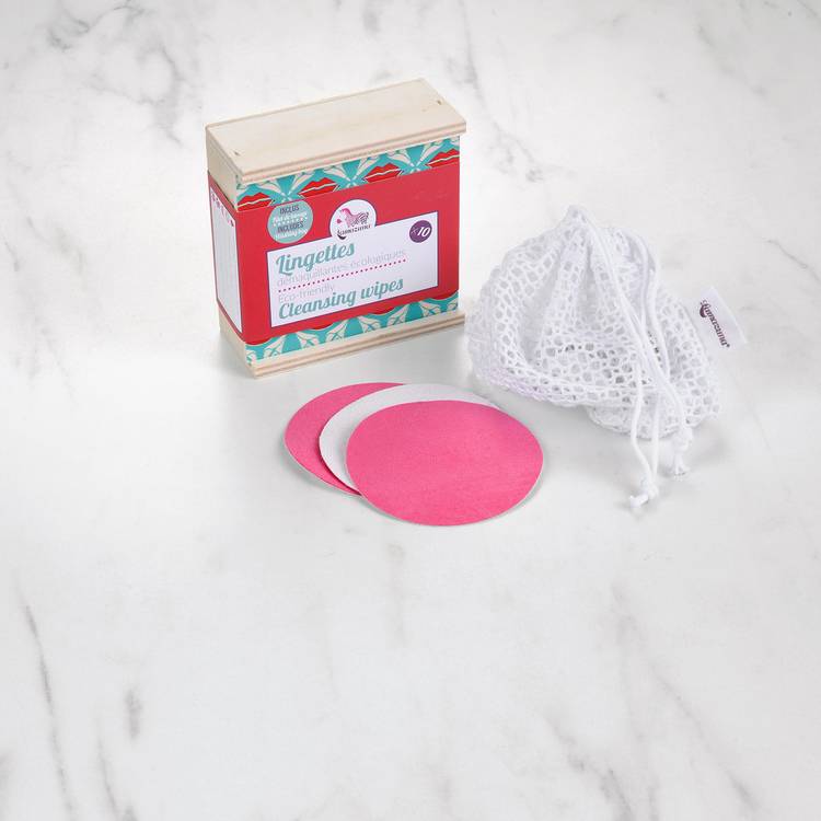 Le Coffret de 10 lingettes demaquillantes réutilisables