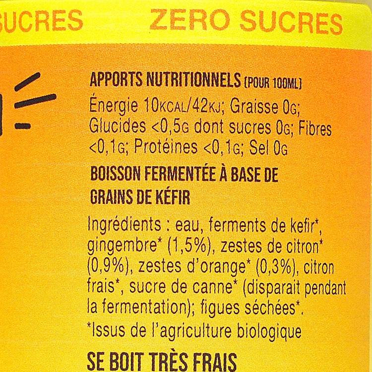 Le Kéfir gingembre agrumes BIO - 2