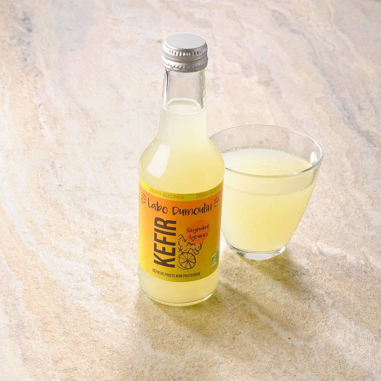 Le Kéfir gingembre agrumes BIO