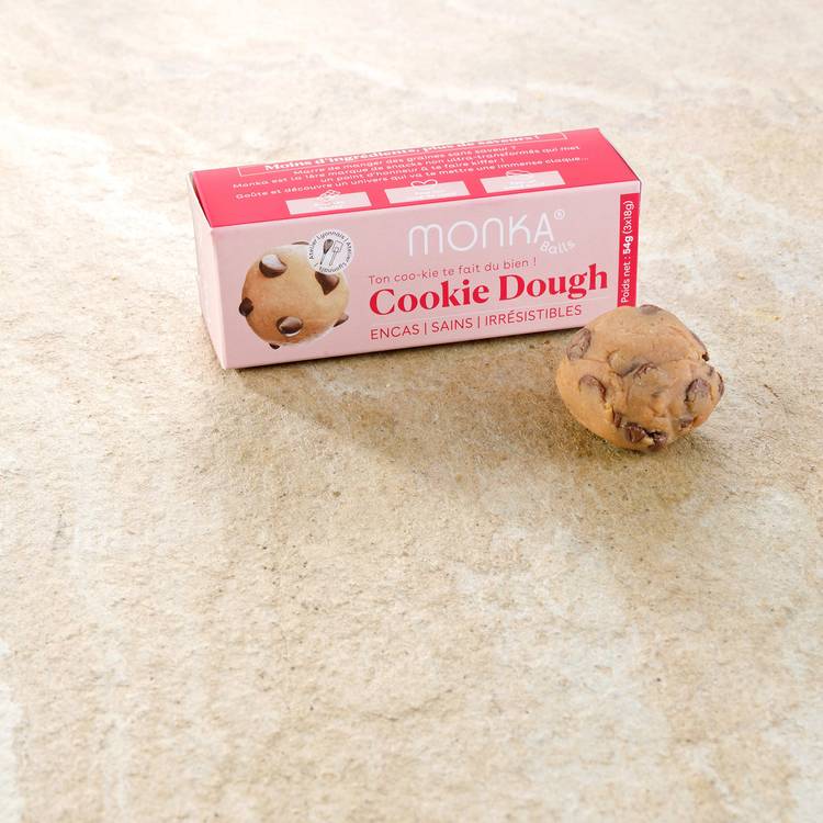 Les Balls cookie dough cacahuètes et choco BIO "Monka"