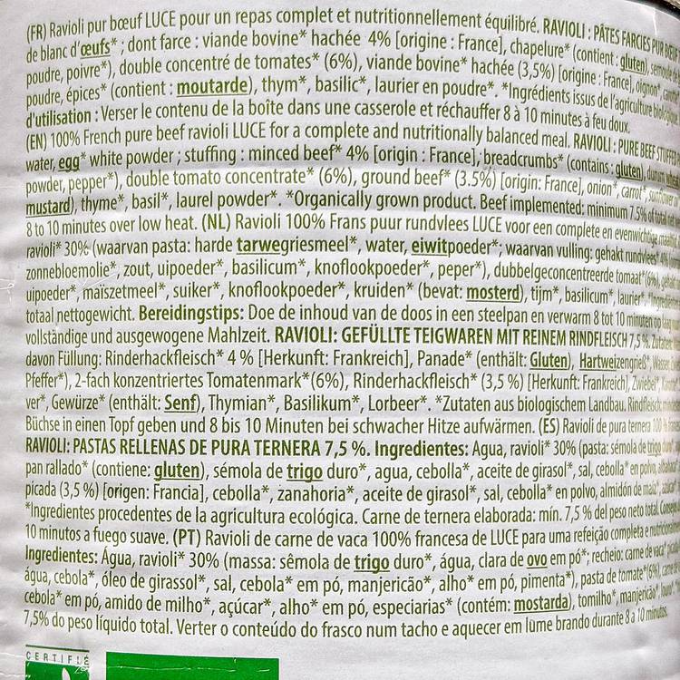 Les Ravioli pur boeuf 7.5% BIO - 3