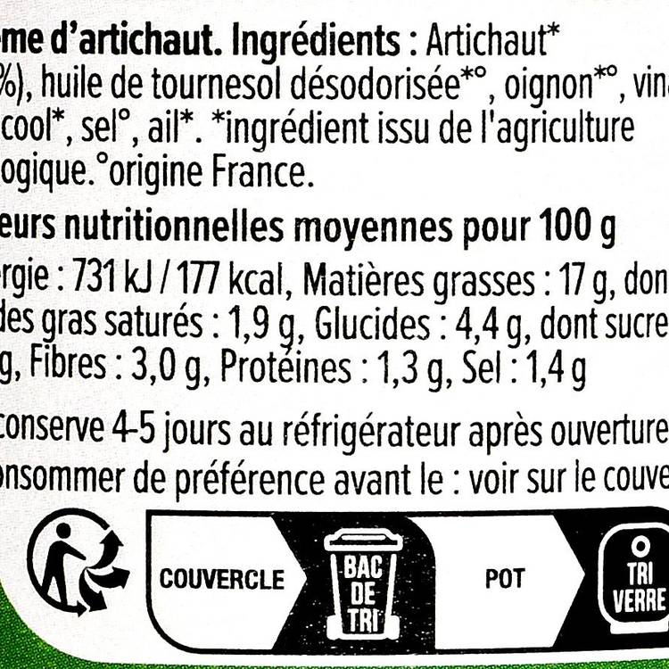 La Crème d'artichaut BIO - 2