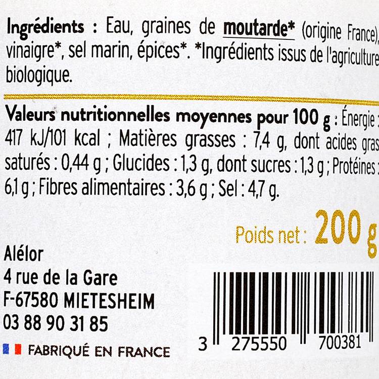 La Moutarde douce BIO - 2