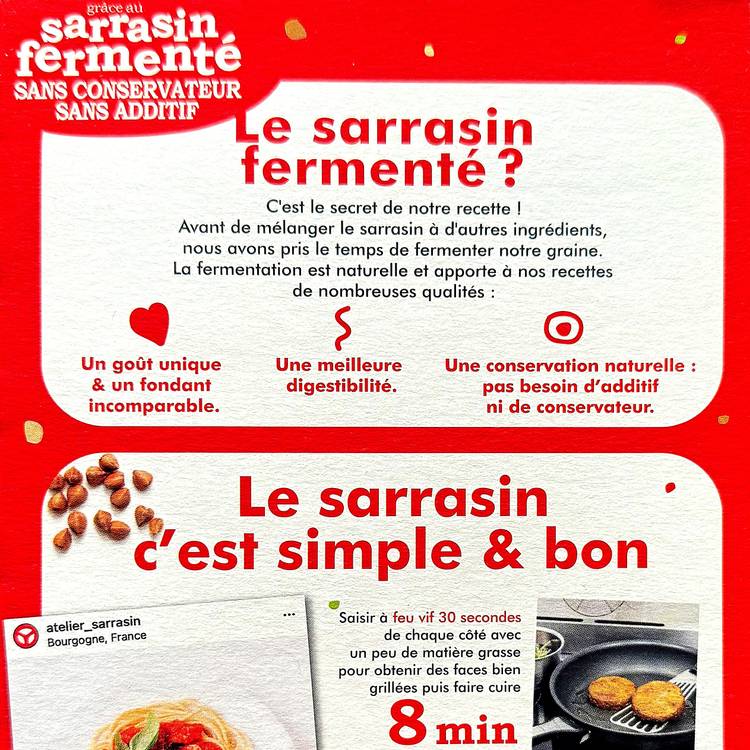 Les Pavés de sarrasin aux tomates et emmental BIO - 2