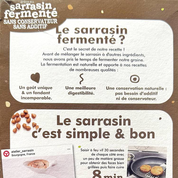 Les Pavés de sarrasin aux champignons et ciboulette BIO - 2
