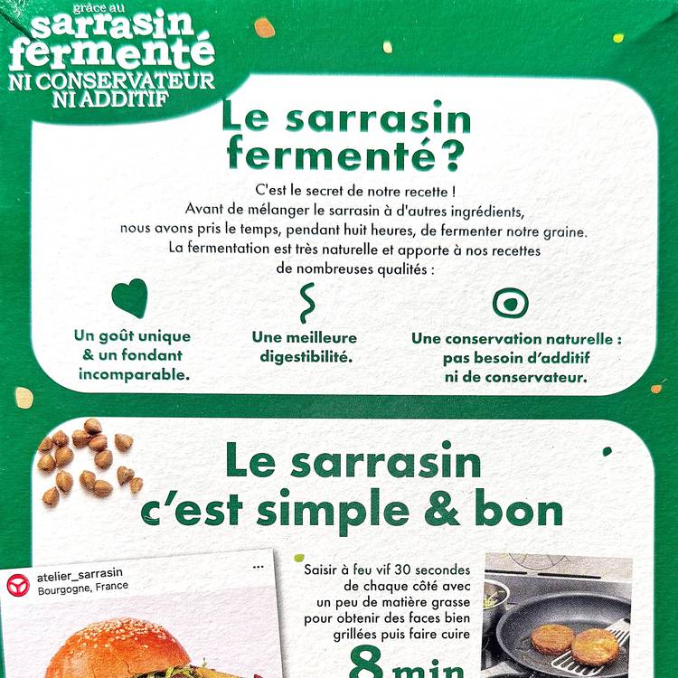 Les  Pavés de sarrasin à l'ail et basilic BIO - 2