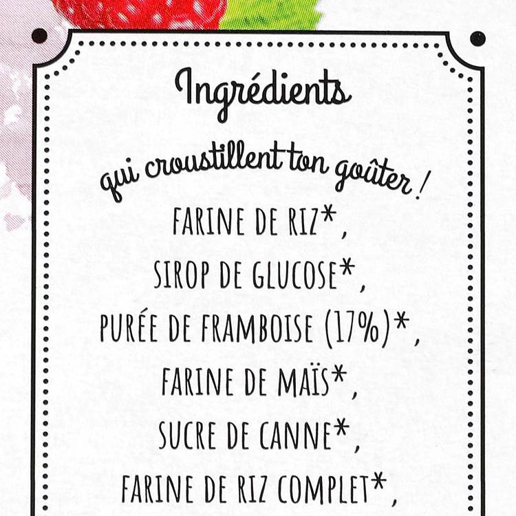 Les Crousticks framboise Bio - 3