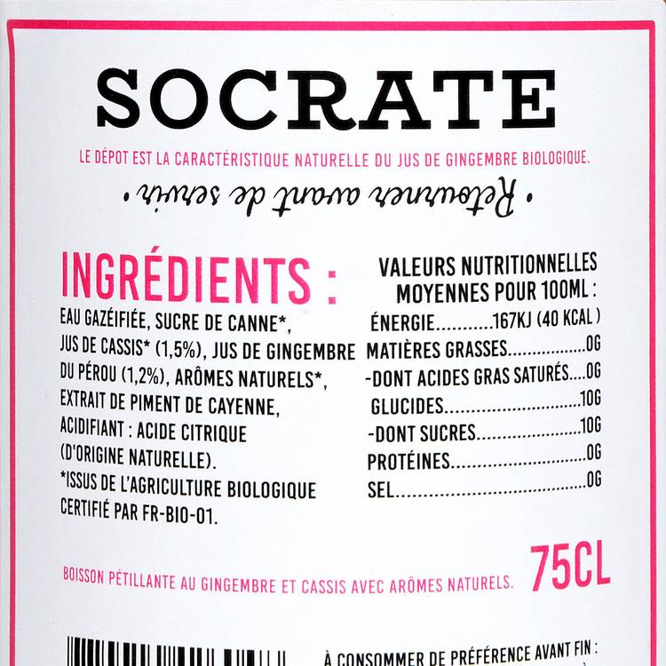 La Royale Ginger beer au cassis BIO - 3