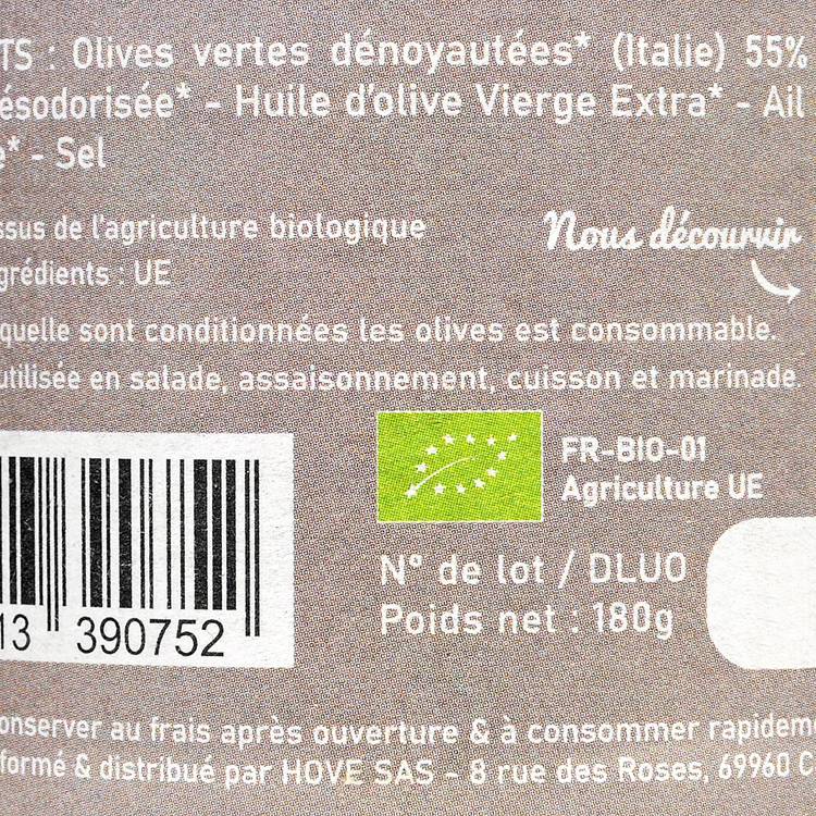 Les Olives dénoyautées à l'ail et au thym BIO - 2