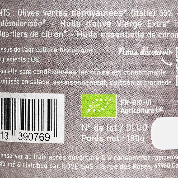 Les Cocktail olives citron & basilic BIO - 2