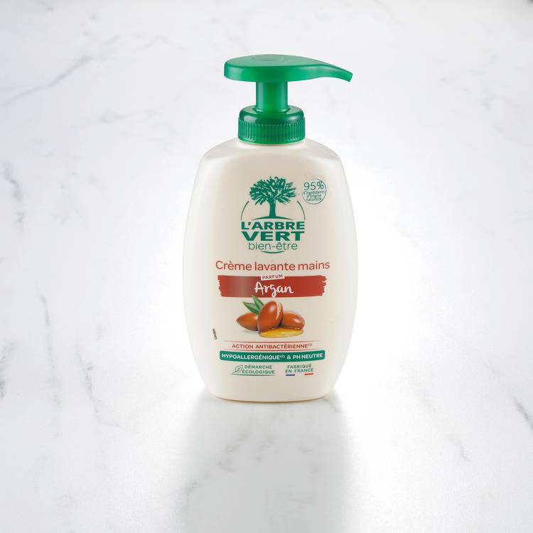 La Crème lavante mains argan  "Arbre vert"
