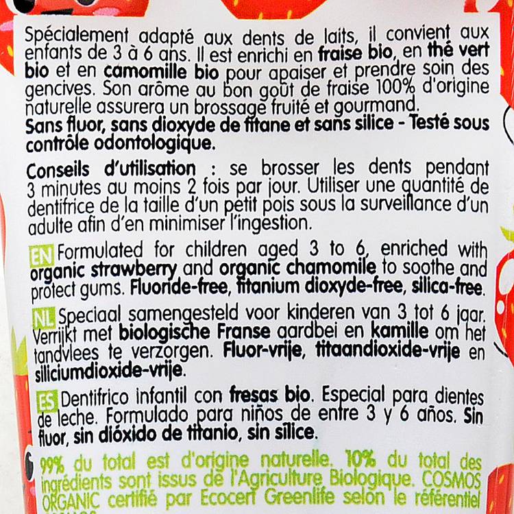 Le Dentifrice enfant fraise - 2