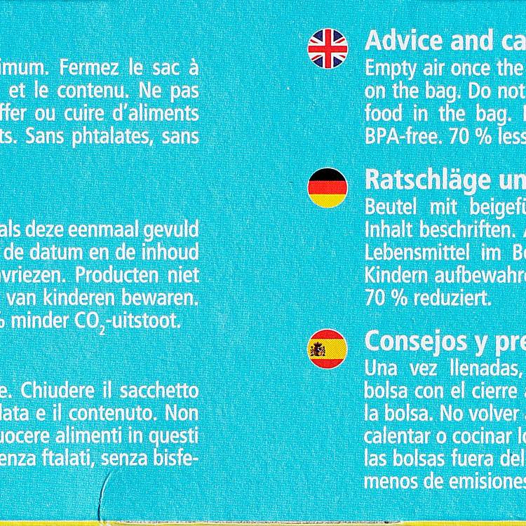 Les Sacs de congélation médium 2,5L - 2