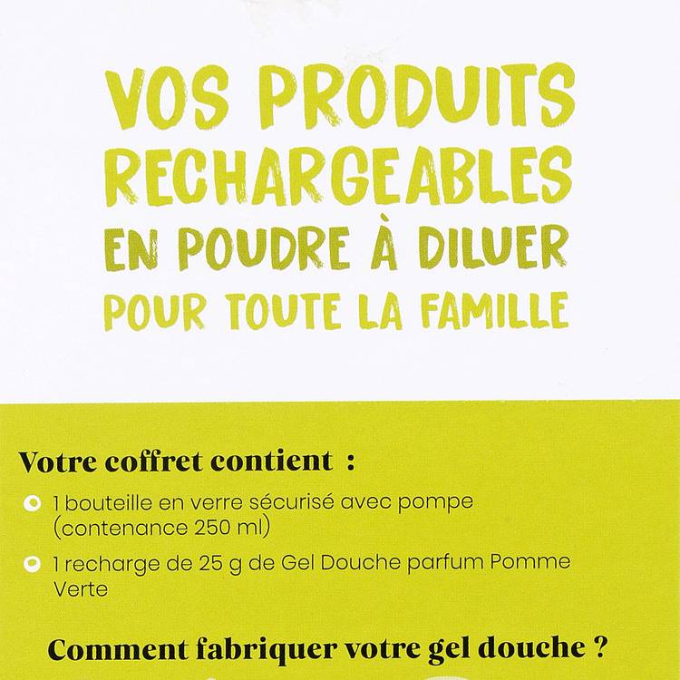 Le Gel douche pomme verte kit découverte, 1 bouteille + 1 recharge "Pimpant" - 3