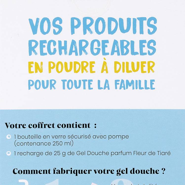 Le Gel douche tiaré kit découverte, 1 bouteille + 1 recharge "Pimpant" - 2