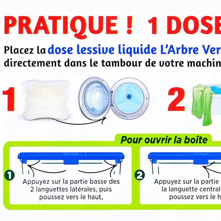 Les 24 doses de lessive peaux sensibles "Arbre vert" - 2