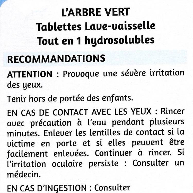 Les 32 tablettes pour lave-vaisselle tout en 1 "Arbre vert" - 3