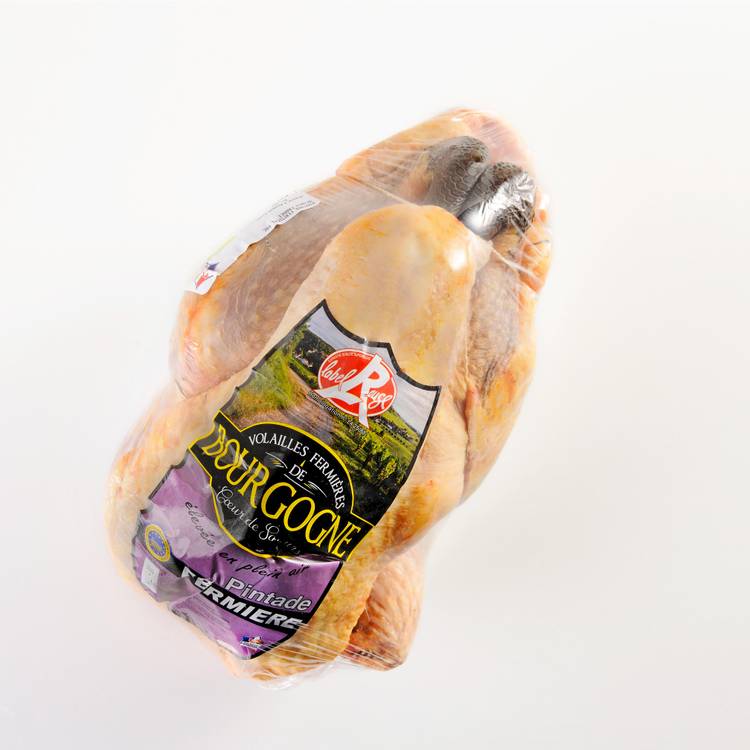 La Pintade fermière de Bourgogne Label Rouge 1,5kg - 2