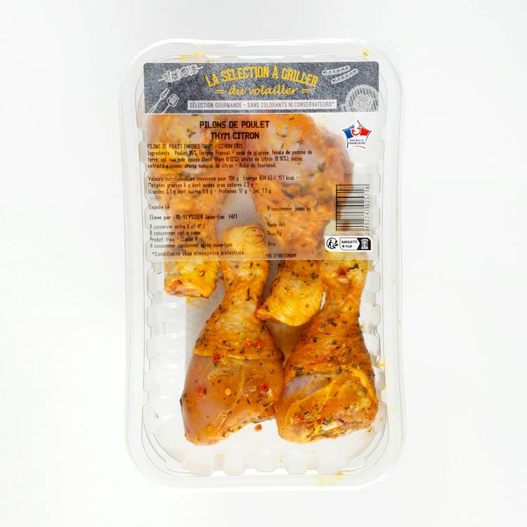 Les Pilons de poulet marinés thym-citron - 2