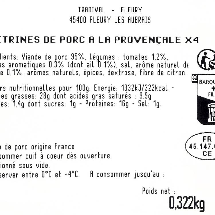 La Poitrine de porc tranchée à la provençale - 3