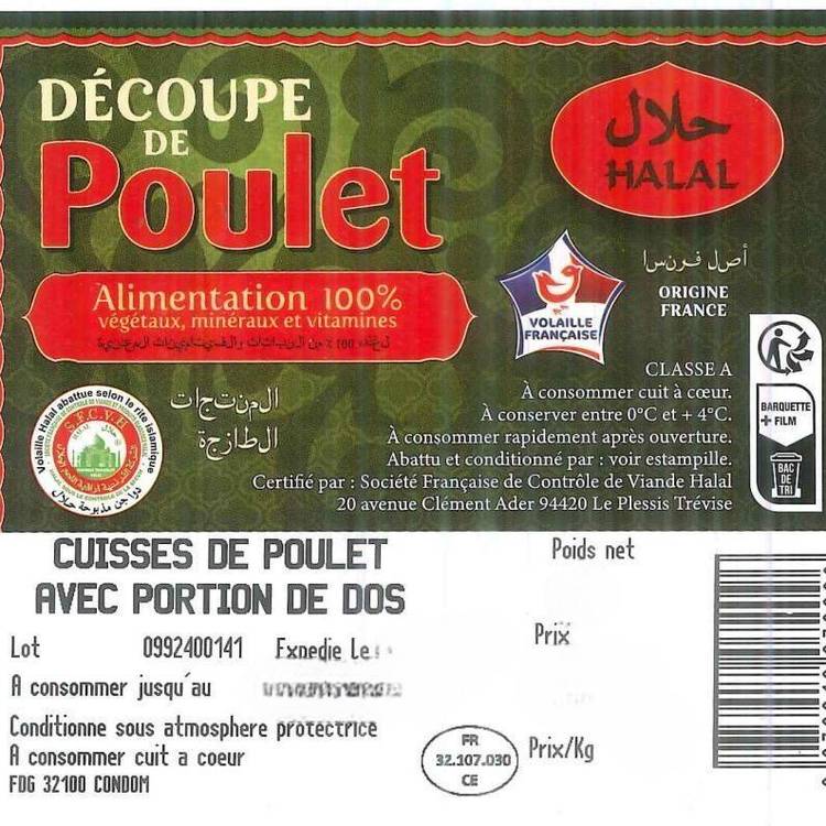 Les Cuisses de poulet jaune Halal - 3