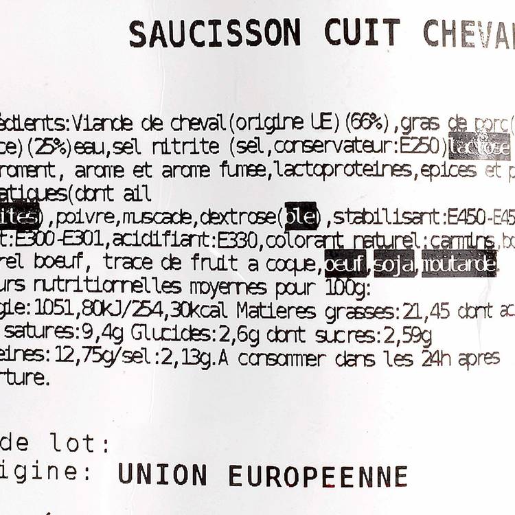 Le Saucisson de cheval - 2