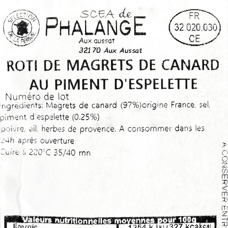 Le Rôti de canard au piment d'Espelette IGP - 3