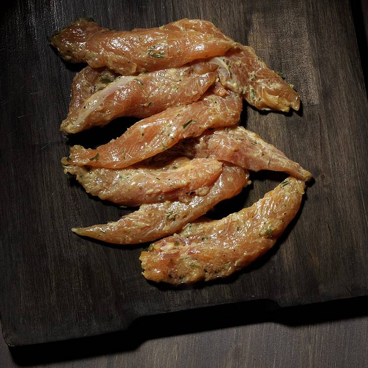 Les Aiguillettes de poulet crème et estragon