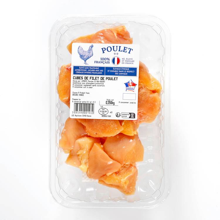 Les Cubes de filet de poulet jaune - 3